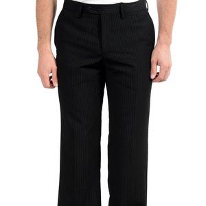 Versace Collection 100% Wool Striped Dress Pants